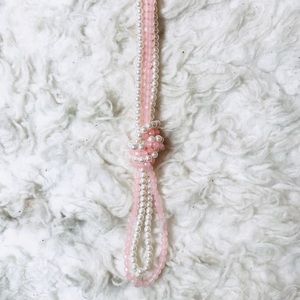 Forever 21 Jewelry - Forever 21 Pink & White Beaded Longline Necklace Forever 21 Jewelry - Forever 21 Pink & White Beaded Longline Necklace